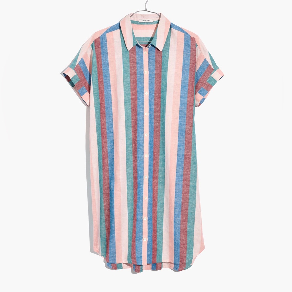 Madewell Central Shirtdress in Flagstaff Stripe - Picture 4 of 15